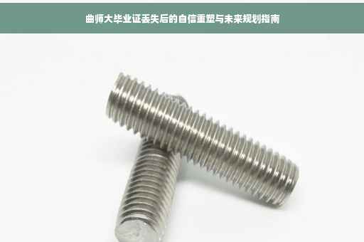 曲师大毕业证丢失后的自信重塑与未来规划指南