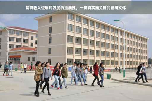 房贷收入证明对农民的重要性，一份真实而关键的证明文件