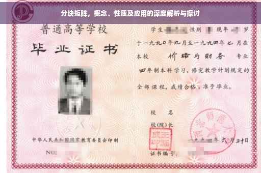 分块矩阵，概念、性质及应用的深度解析与探讨