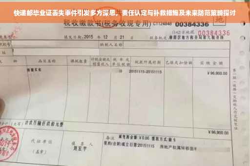 快递邮毕业证丢失事件引发多方深思，责任认定与补救措施及未来防范策略探讨