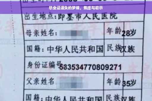 毕业证遗失的梦境，焦虑与启示