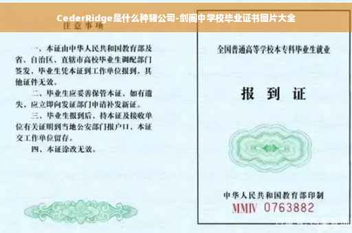 CederRidge是什么种猪公司-剑阁中学校毕业证书图片大全