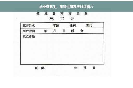 毕业证丢失，简易说明及应对指南??