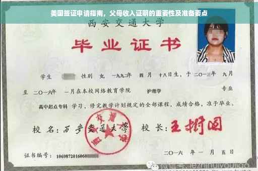 美国签证申请指南，父母收入证明的重要性及准备要点