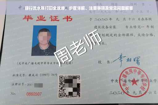 银行流水账打印全攻略，步骤详解、注意事项及常见问题解答