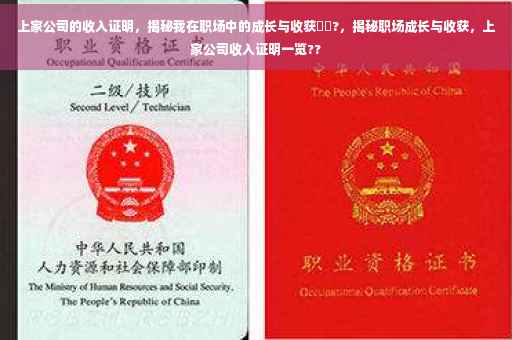 上家公司的收入证明，揭秘我在职场中的成长与收获⚡️?，揭秘职场成长与收获，上家公司收入证明一览??