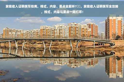 家庭收入证明撰写指南，格式、内容、要点全解析?⚡️，家庭收入证明撰写全攻略，格式、内容与要点一网打尽！
