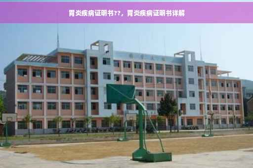 胃炎疾病证明书??，胃炎疾病证明书详解