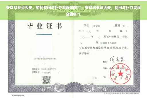 安省毕业证丢失，如何找回与补办流程详解??，安省毕业证丢失，找回与补办流程全解析?✨