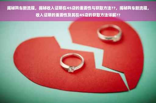 揭秘购车新流程，揭秘收入证明在4S店的重要性与获取方法??，揭秘购车新流程，收入证明的重要性及其在4S店的获取方法详解??