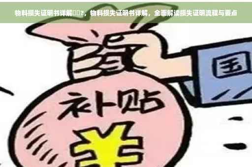 物料损失证明书详解⚡️?，物料损失证明书详解，全面解读损失证明流程与要点