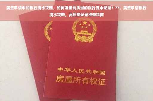 美签申请中的银行流水攻略，如何准备高质量的银行流水记录？??，美签申请银行流水攻略，高质量记录准备指南