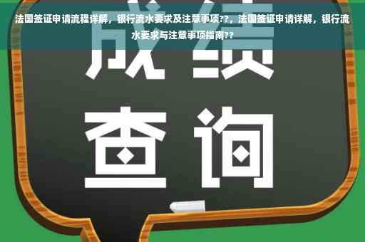 法国签证申请流程详解，银行流水要求及注意事项??，法国签证申请详解，银行流水要求与注意事项指南??