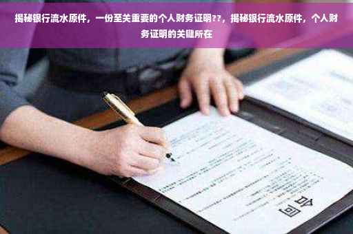 揭秘银行流水原件，一份至关重要的个人财务证明??，揭秘银行流水原件，个人财务证明的关键所在