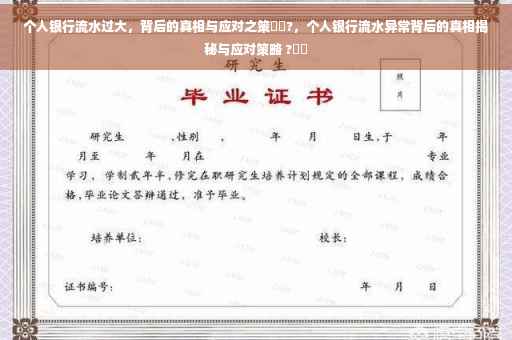 个人银行流水过大，背后的真相与应对之策⚡️?，个人银行流水异常背后的真相揭秘与应对策略 ?⚡️
