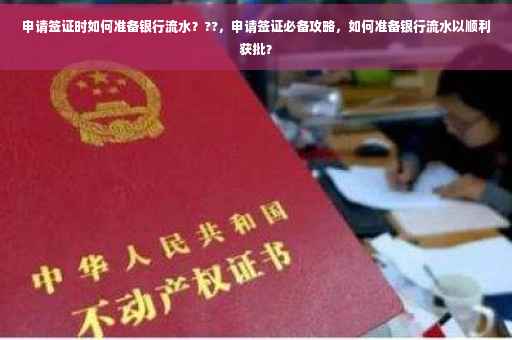 申请签证时如何准备银行流水？??，申请签证必备攻略，如何准备银行流水以顺利获批？