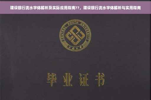 建设银行流水字体解析及实际应用指南??，建设银行流水字体解析与实用指南