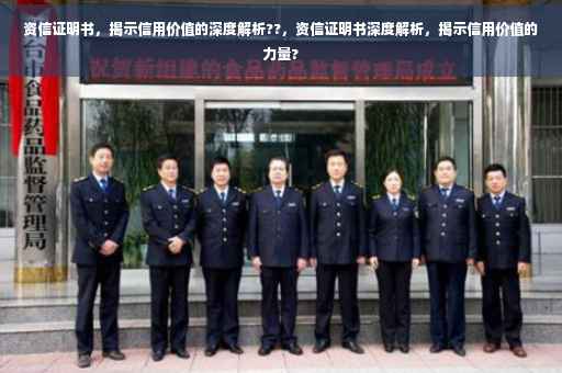 资信证明书，揭示信用价值的深度解析??，资信证明书深度解析，揭示信用价值的力量?