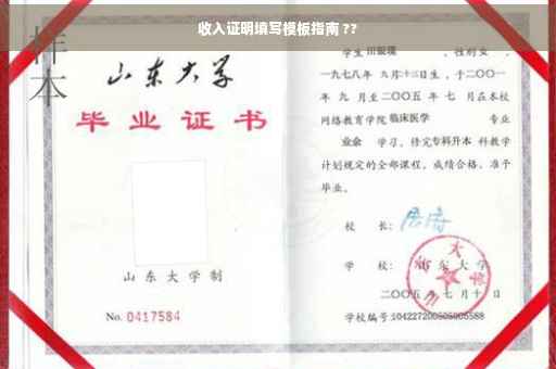 收入证明填写模板指南 ??