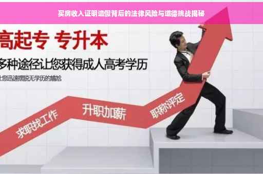 买房收入证明造假背后的法律风险与道德挑战揭秘