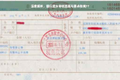 深度解析，银行流水审核流程与要点指南??