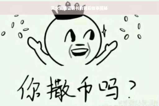 天水离婚证明书的背后故事揭秘