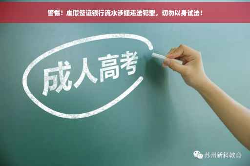 警惕！虚假签证银行流水涉嫌违法犯罪，切勿以身试法！