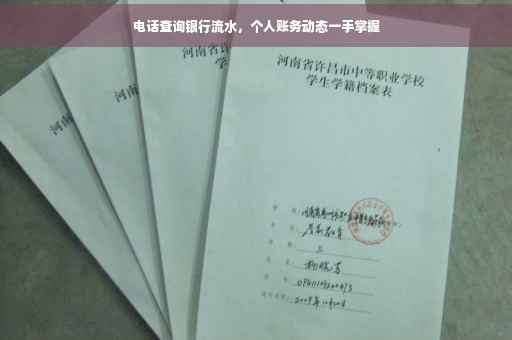 电话查询银行流水，个人账务动态一手掌握