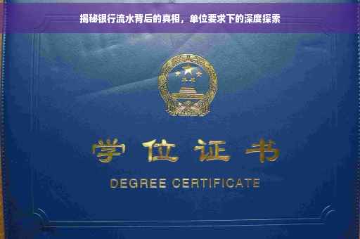 揭秘银行流水背后的真相，单位要求下的深度探索