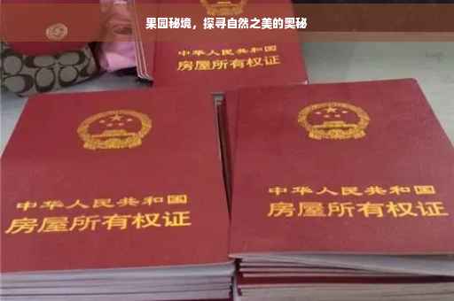 果园秘境，探寻自然之美的奥秘