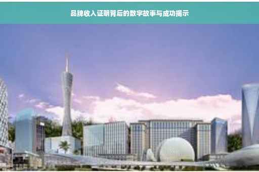 品牌收入证明背后的数字故事与成功揭示