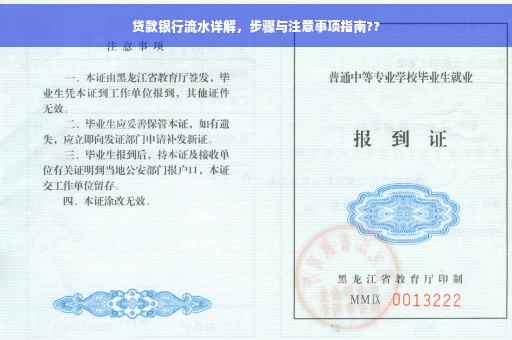 贷款银行流水详解，步骤与注意事项指南??