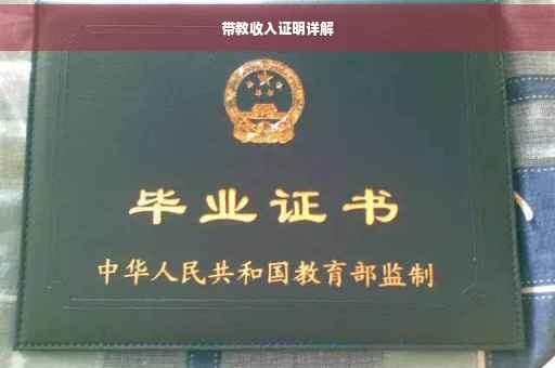 带教收入证明详解