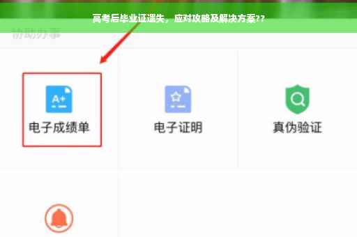 高考后毕业证遗失，应对攻略及解决方案??