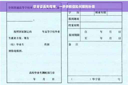 毕业证丢失指南，一步步教你如何顺利补领