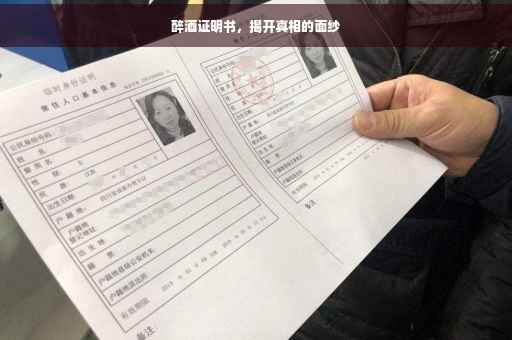 醉酒证明书，揭开真相的面纱