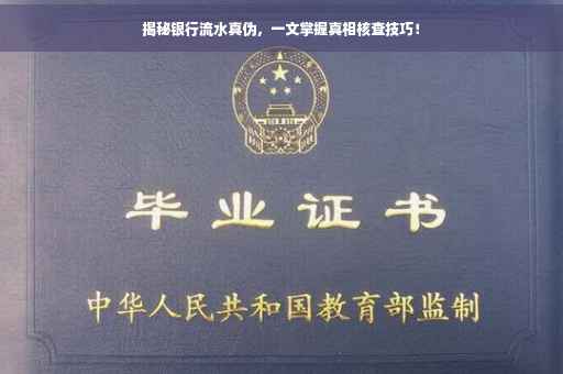 揭秘银行流水真伪，一文掌握真相核查技巧！