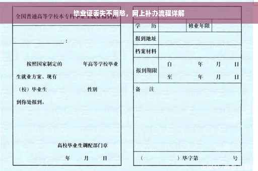 毕业证丢失不用愁，网上补办流程详解