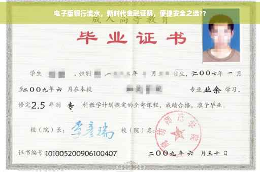 电子版银行流水，新时代金融证明，便捷安全之选??
