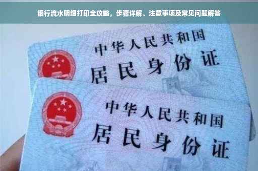 银行流水明细打印全攻略，步骤详解、注意事项及常见问题解答