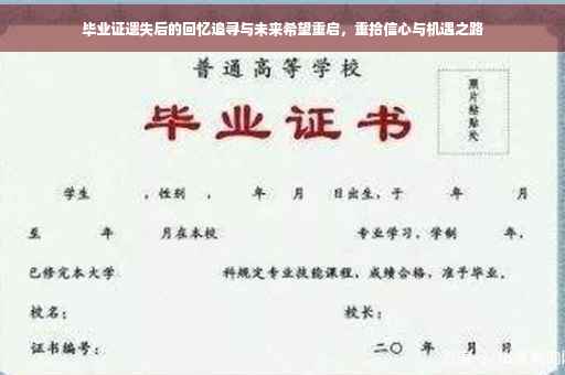 毕业证遗失后的回忆追寻与未来希望重启，重拾信心与机遇之路