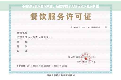 手机银行流水查询攻略，轻松掌握个人银行流水查询步骤