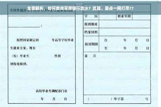 全面解析，如何查询买房银行流水？流程、要点一网打尽??