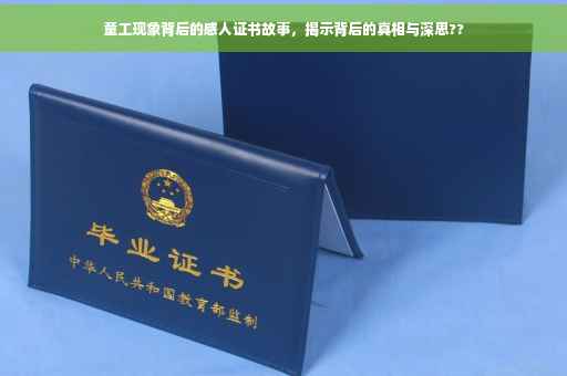 童工现象背后的感人证书故事，揭示背后的真相与深思??