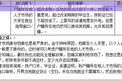 毕业证丢失后如何成功进军银行职场，实用指南助你顺利起航！