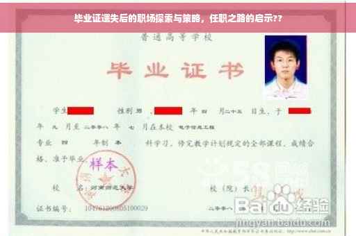 毕业证遗失后的职场探索与策略，任职之路的启示??