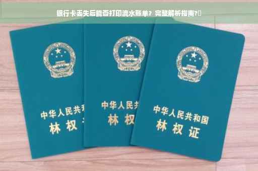 银行卡丢失后能否打印流水账单？完整解析指南?✨