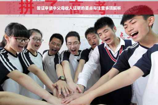 签证申请中父母收入证明的要点与注意事项解析