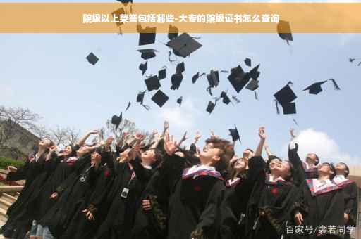 院级以上荣誉包括哪些-大专的院级证书怎么查询
