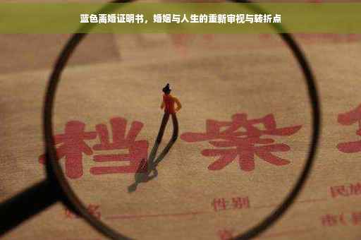 蓝色离婚证明书，婚姻与人生的重新审视与转折点